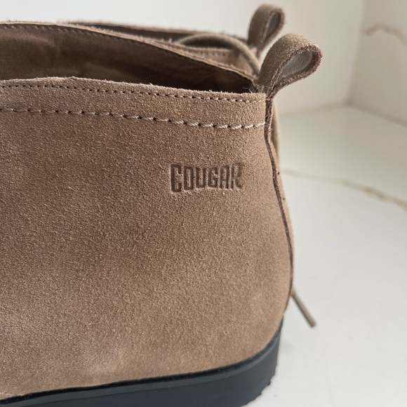 Cougar Suede taupe Lace-Up Boots size 8 - Picture 5 of 7